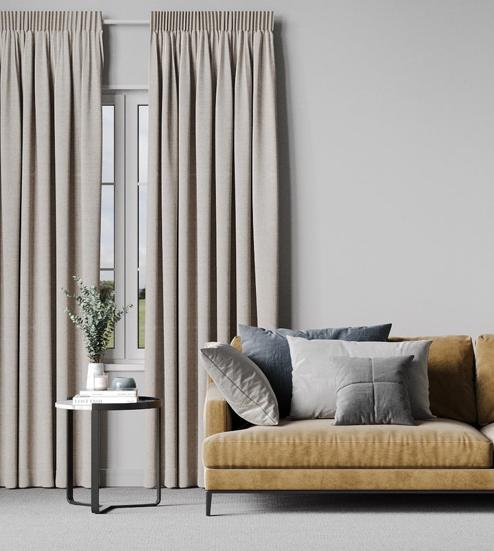 Mikonos Blockout Stone readymade curtains