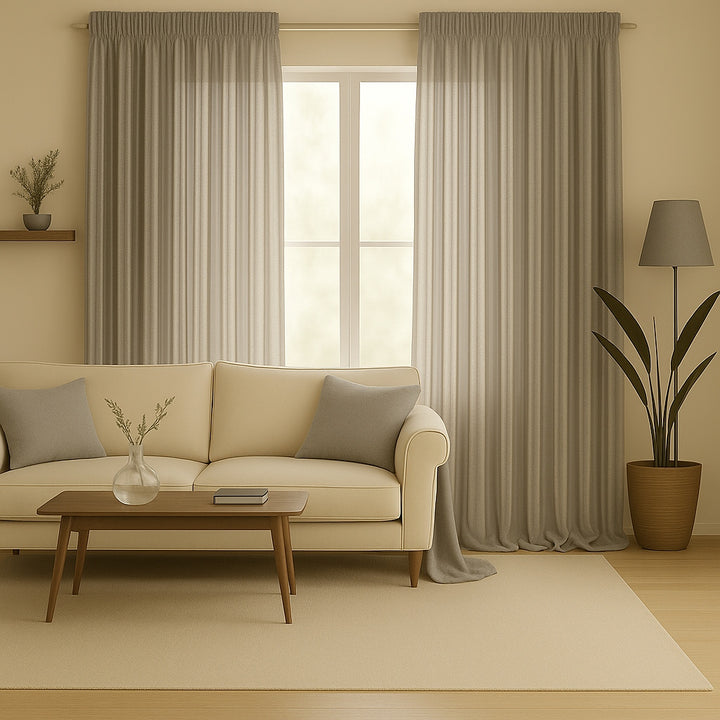 Ava Slate readymade curtains