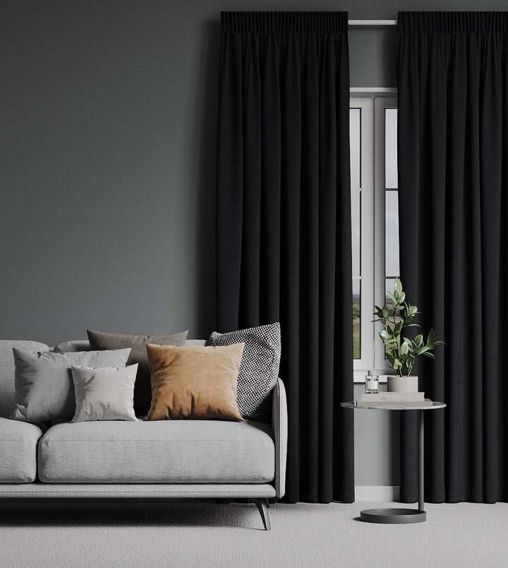 Lunar Blockout Raven readymade curtains