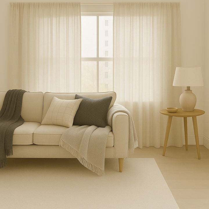 Mira Driftwood readymade curtains