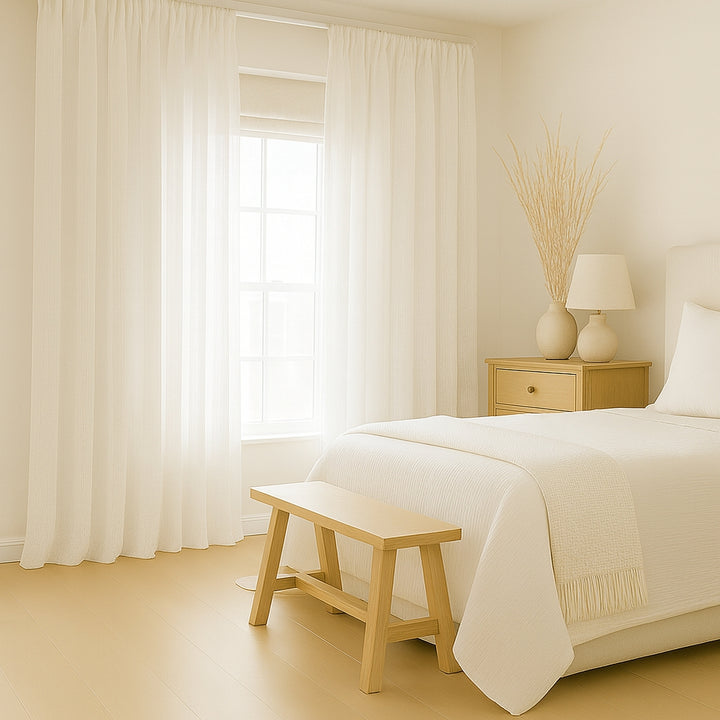 Nostalgia White readymade curtains