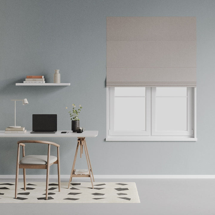 Muriwai Blockout Egg Shell readymade roman blinds