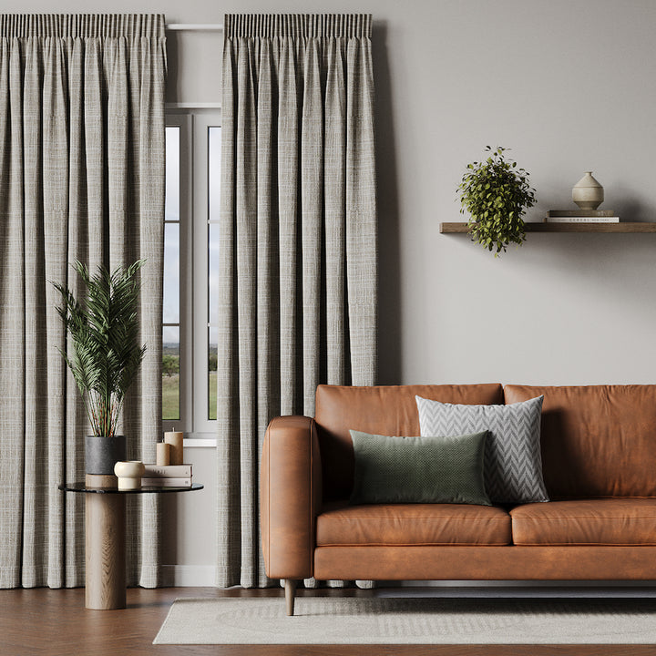 Piha B/O Lined Sand readymade curtains