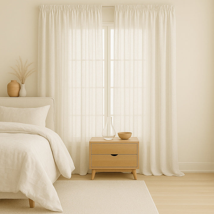 Satori Parchment readymade curtains