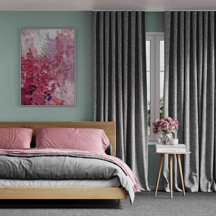Vienna Charcoal readymade curtains