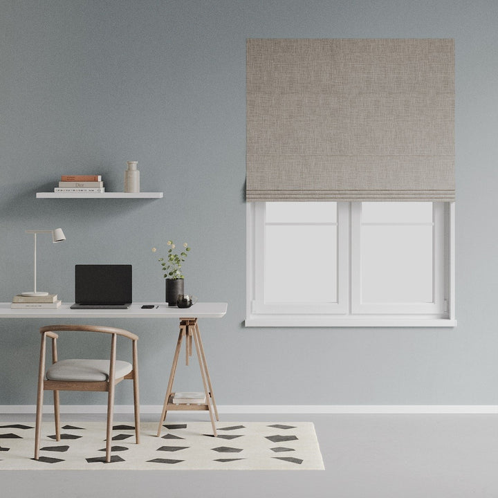 Haven Blockout Porcelain readymade roman blinds