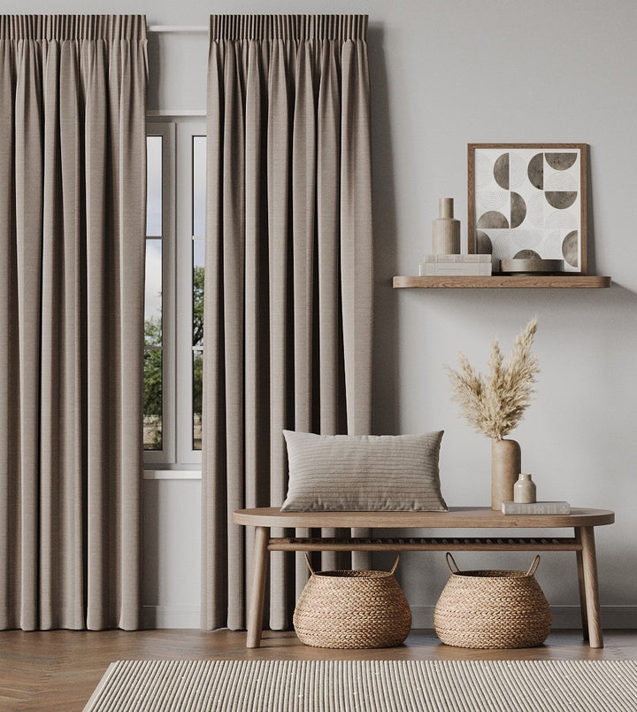 Medlands Blockout Sand readymade curtains