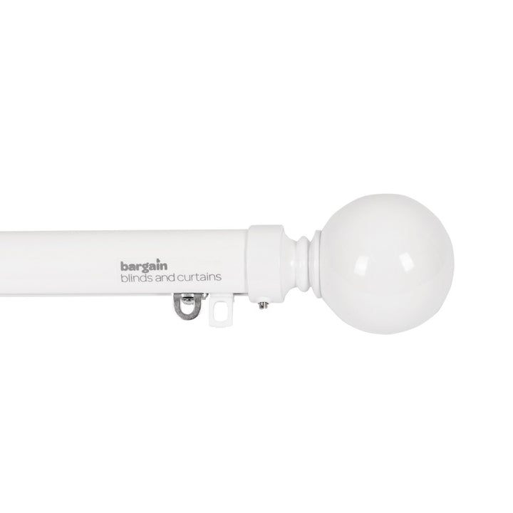 Ball Finial - White