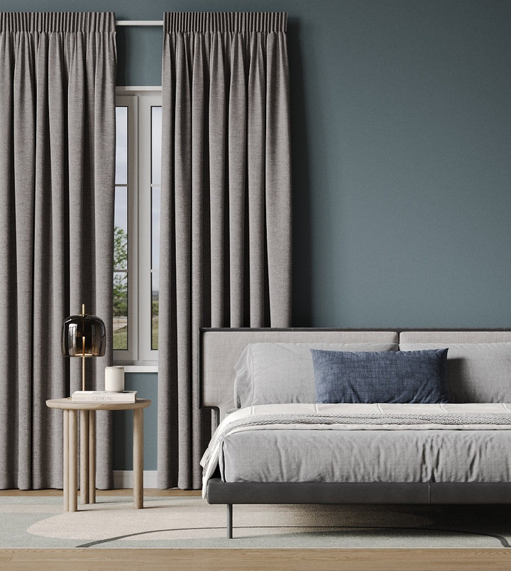 Muriwai Blockout Smoke readymade curtains