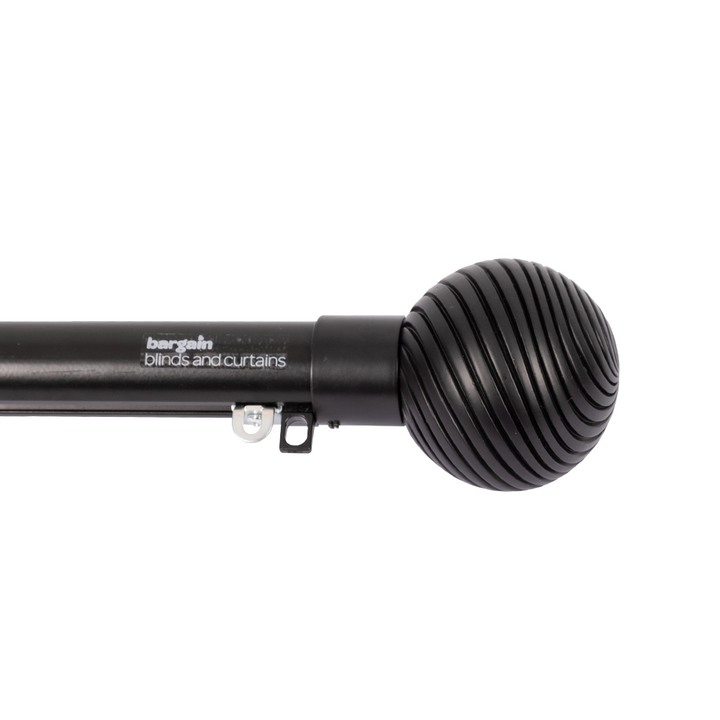 Engraved Finial - Black