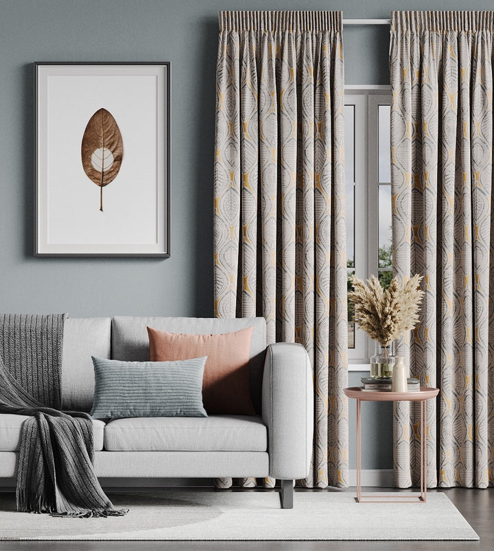 Enchanted Mustard readymade curtains