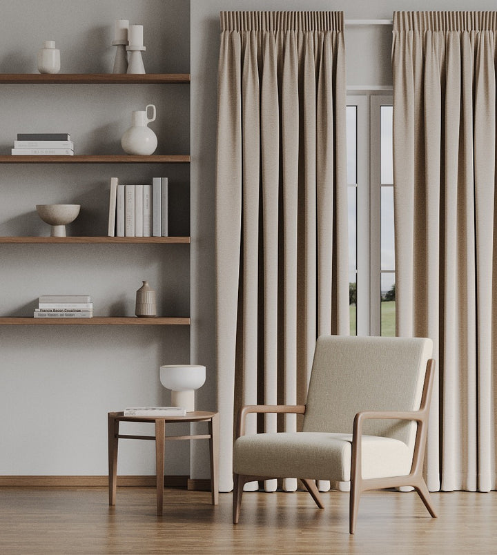 Anchorage Sand readymade curtains