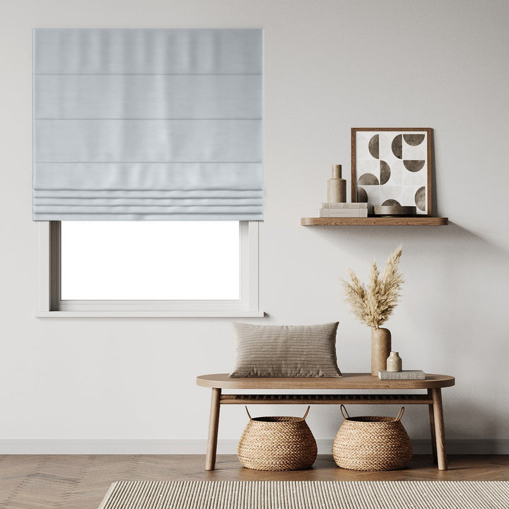 Linings Off white blockout roman blinds