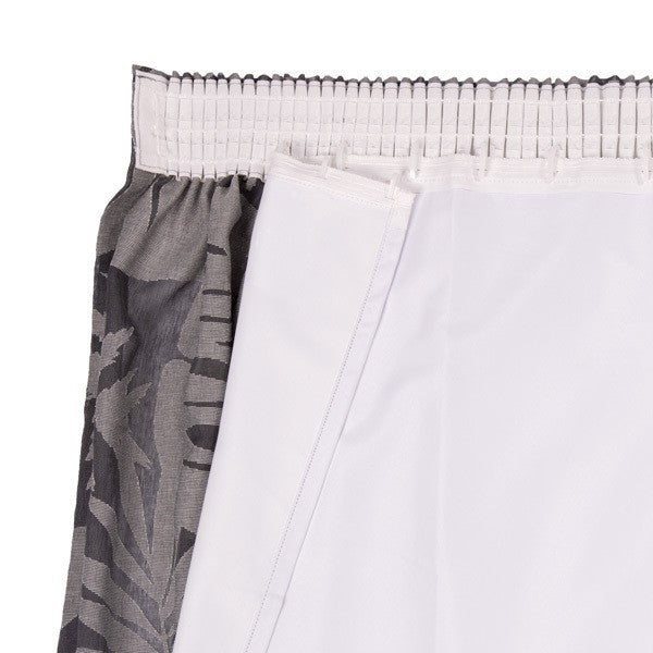 Detachable Blockout Lining White readymade curtains