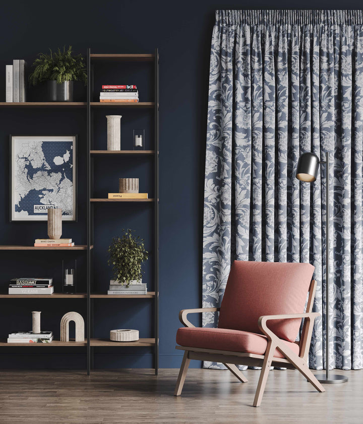 Notting Hill Navy readymade curtains