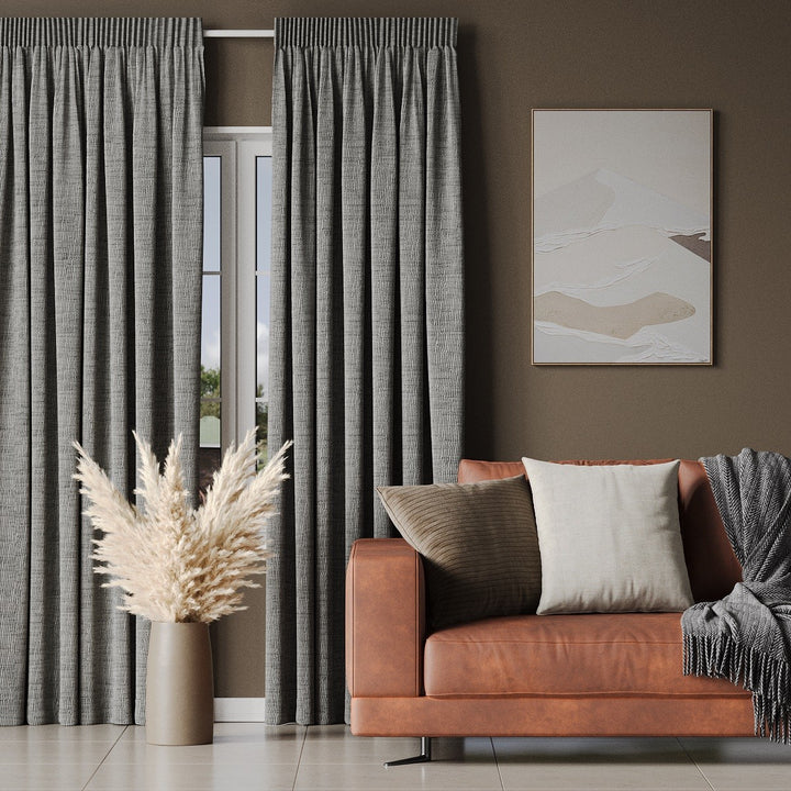 Nostalgia Lined Cement readymade curtains
