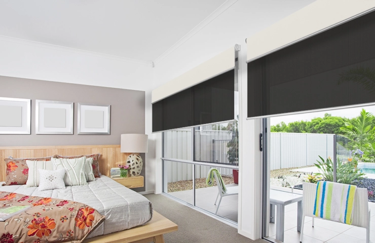 Curtains or blinds for sliding doors?